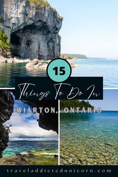 the top ten things to do in washington, ontario and canada with text overlay