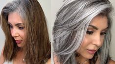 This all-gray head of hair is absolutely stunning. Grey Hair Dye, Balayage Blond, Hair Mistakes, Silver Hair Color, Natural Gray Hair, Transition To Gray Hair, Blending Gray Hair