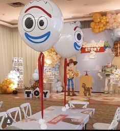 an image of balloon decorations at a birthday party