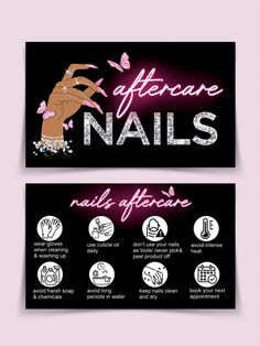 Black  Collar  Paper  Nail Display Embellished   Nail,Hand & Foot Care Press On Nails Business Name Ideas, Nail Aftercare, Nail Business Cards, Nail Tech Business Cards, Nail Salon Business Cards, Loyalty Card Design, Deluxe Nails, Nail Display, Nail Station