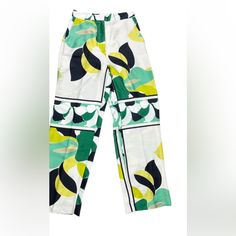 Zara Satin Effect, Botanical, Wide Leg, High Rise Pants. They Are Soooo Pretty! Size Xs. Nwt Chic White Floral Print Wide Leg Pants, Spring Green Wide Leg Pants With Floral Print, Spring Printed Green Wide Leg Pants, Spring Green Printed Wide Leg Pants, Spring Green Printed Pants, Spring Floral Print Green Wide Leg Pants, Spring Green Floral Print Wide Leg Pants, White High-waisted Pants With Floral Print, Chic Spring Printed Pants