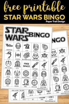 free printable star wars bingo game for kids