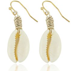 PRICES MAY VARY. Shell Dangle Earrings: Make a big splash this summer with these trendy, beach dangles Fun Fashion Earrings: White Cowrie shells dangling will be sure to make a statement Natural Seashells: Made with real sea shells for an authentic beachy style Gift Ready Packaging: Comes in a quality jewelry pouch designed by Soul Statement, ready to be given as a gift Lightweight Earrings: Dainty and light, easy on the ears. Nickel and lead free Shop from the Heart: At Soul Statement, every pu Cowrie Shell Earrings, Big Splash, Trendy Fashion Accessories, Seashell Earrings, Trendy Beach, Gifts For Your Sister, Summer Earrings, Diy Wire Jewelry, Summer Earring