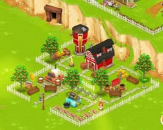 the farm town is shown in this screenshot