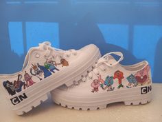 Amazing World of Gumball and Adventure Time Canvas shoes Adventure Time Canvas, Gumball Adventure Time, Amazing World Of Gumball, World Of Gumball, Sneakers Athletic, The Amazing World Of Gumball, Adventure Time, Canvas Shoes, Kids Shoes