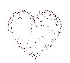 a large heart made up of small hearts