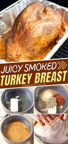 Easter dinner, Smoked cooking Smoked Turkey With Stuffing, Smoked Turkey Roast, Smoked Turkey On The Traeger, How To Cook A Smoked Turkey, Cooking A Smoked Turkey, Turkey On The Traeger Grill, Traeger Thanksgiving Turkey, Turkey In Smoker Recipe, Turkey In The Traeger