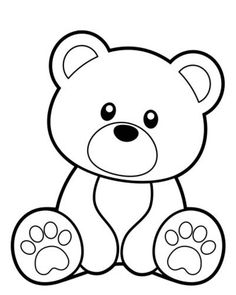 a teddy bear with paw prints on it