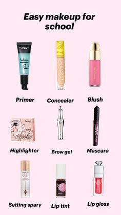 Makeup for school💅💄#makeup #makeupproducts #schoolmakeup #school2024 Cute Basic Makeup Looks For School, Makeup For Picture Day Schools, Makeup Tutorial For Middle School, Makeup Tips For Middle School, Light School Makeup, Makeup For Middle School, Makeup For 7th Graders, Makeup Looks School