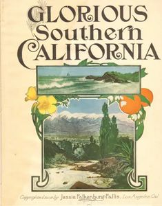 an old book with the title glorious southern california