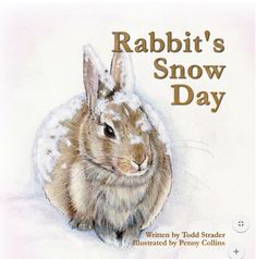 the cover of rabbit's snow day, with an image of a bunny on it