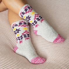 These Soft And Cozy Butter Socks Are Decorated With A Fun Colorful Print And They're A Real Treat For Your Feet! They Feature A Touch Of Stretch, So They Slip On Easily And Wrap Your Feet In Total Comfort. When The Weather Gets Cool, Everyone Will Want To Tuck Their Feet Into These Warm And Cozy Accessories! Size: Sock Size 9 To 11 - Shoe Size 5 To 9 Content & Care: Machine Wash Cold Non-Chlorine Bleach When Needed Tumble Dry Low 99% Polyester + 1% Spandex Comfy Warm Pink Socks, Soft Pink Socks For Winter, Cozy Warm Pink Socks, Comfy Pink Socks For Stocking Stuffers, Comfy Snug Pink Socks, Comfy Pink Winter Socks, Snug Super Soft Pink Socks, Snug Pink Socks For Winter, Snug Pink Winter Socks