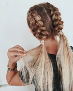 Natural Braided Hairstyles, Long Bobs, Hair Dyes, Cute Braided Hairstyles, Cool Braid Hairstyles, Peinados Fáciles Para Cabello Corto