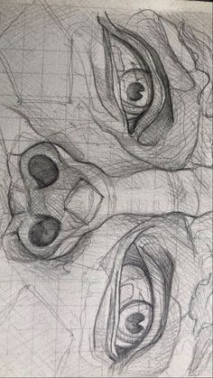 two drawings of different shapes and sizes are shown in this drawing, one is an elephant's eye