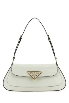 White Leather Shoulder Bag from Prada Prada Shoulder Bag, Leather Shoulder Handbags, Prada Handbags