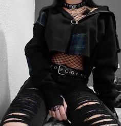 Modele Fitness, Egirl Fashion, E Girl Outfits, Black Clothing, Tomboy Style Outfits, Swaggy Outfits, Mode Inspo, Tomboy Fashion, Alternative Outfits