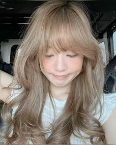 Beige Hair Color, Hair Style Korea, Hair Catalog, Dyed Hair Inspiration, Ash Blonde Hair, Hair Stylies