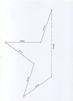 the diagram shows how to measure an area with three sides and four angles on each side