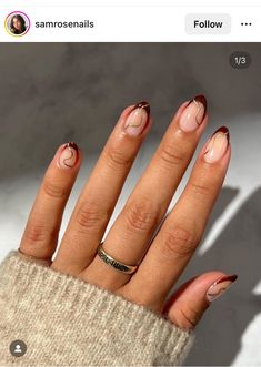 Autumn Nails Gel, Simple Fall Nails, Milky Nails, November Nails, Cute Nails For Fall, Nagel Tips, Minimal Nails, Thanksgiving Nails