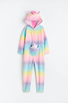 Animal all-in-one suit - Pink/Unicorn - Kids | H&M GB 3 Anti Chafing