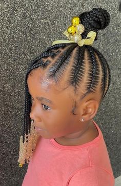 Simple Girl Hairstyles Kids Black, Cute Little Black Girls Hairstyles Easy, Back To School Hairstyles For Kids Black, Toddler Graduation Hairstyles, Black Girls Hairstyles For Toddlers, Black Lil Girl Hairstyles, Kids Braided Hairstyles Natural Hair Without Beads