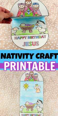 the nativity craft printable for kids to make