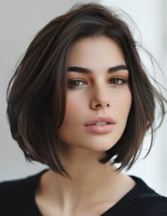 Olivia Hair, Bob Haircuts For Fine Hair, Cool Hairstyles For Girls, Best Bob Haircuts, Amazing Hairstyles, Hairstyles For Girls, Brunette Color, Hair Haircuts