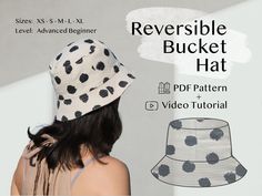 the reversible bucket hat pattern is easy to sew