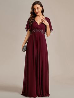 Ruffles Sleeve A-Line Chiffon Waist Applique Maxi Formal Evening Dress

neoprene dresses, redprom dresses, sondra celli dresses #dresseson #dresseslounge #dressesfornights Graduation Dresses Long, Infinity Gown, Burgundy Formal Dress, Neoprene Dress, Bridesmaid Party, Chiffon Evening Dresses, Maxi Dress Evening, Express Dresses, Dress Gift