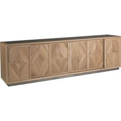 the sideboard is made out of wood and has four doors, two drawers and one door