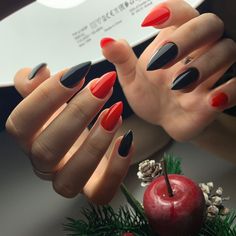 Red And Black Nails Ideas, Black Halloween Nails, Perfect Manicure, Nail Prep, Red Nail Designs, Pretty Gel Nails, Festival Nails, Elegant Nails