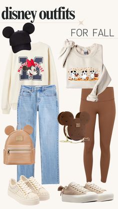 disney outfits for fall are so cute and easy to put together with your favorite characters