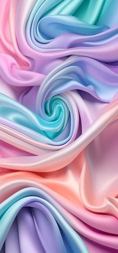 an abstract background with pastel colors and wavy lines in the form of swirls