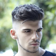 Skin Fade Pompadour, Skin Fade Hairstyle, Pompadour Hairstyle, Mens Hairstyles Thick Hair, Faded Hair, Cool Hairstyles For Men