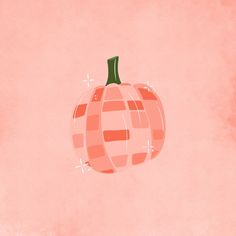 Disco Ball Drawing, Disco Ball Pumpkin, Pumpkin Wallpaper, Ball Drawing, Carved Pumpkin, Drawing Wallpaper, Cute Fruit, Cute Pumpkin, Disco Ball