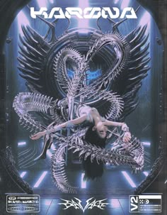 the cover art for harobata's album, featuring an image of a woman with wings on her body