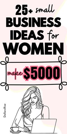 Legit small business ideas for women to make money. Must try business ideas. Find the best business idea that aligns with your interest and schedule. Money making ways for women! Business Jobs For Women, Women Owned Small Business, Small Business Ideas For Women, Business Ideas For Women Startups, Creative Ways To Make Money, Business Ideas For Women, Great Business Ideas, Business Ideas For Beginners