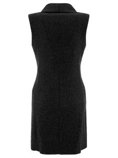 [CommissionsEarned] Max Mara Pianoforte's Sleeveless 'Eiffel' Dress Is The Embodiment Of Modern Elegance. Made Of Black Crepe And Embroidered With All-Over Sequins, It Is Highlighted By Satin Details That Enhance Its Sophistication. This Garment Is Perfect For Women Who Want To Stand Out With A Refined And Classy Style, Ideal For Evening Events And Special Occasions. || - Shawl Lapels - Covered Button Closure - Multiple Pockets - Straight Hem - Lined Interior - #blackdressoutfitclassyelegant Classy Style, Modern Elegance, Max Mara, Fashion Classy, Shawl, Sleeveless Dress