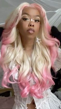 #2000schunkyhighlights #sunkissedhairbrunette #edgesideas #裾カラーボブ #promhairstyles Amazon Cosplay Wigs, Women Hair Styles Long, Light Pink Hair Ideas, Pink Tip Hair, Hair Colors To Dye Your Hair, Cute Hair Dye Ideas For Blondes, Blonde And Black Hair Color, Milky Pink Hair, One Color Hair