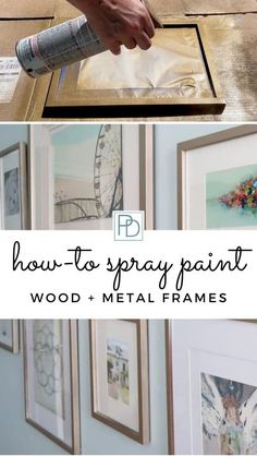 how to spray paint wood and metal frames