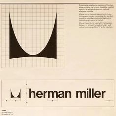 an advertisement for herman miller's new product, which is on display at the museum