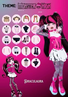 Dti Outfits Roblox Theme Misunderstood, Dti Draculaira, Draculara In Dti, Monster Hight Outfits Dti, Même Dti Outfit, Outfits In Dress To Impress, Cupid Monster High Dress To Impress, Draculaura Dti Outfit, Monsterhigh Dress To Impress Outfit