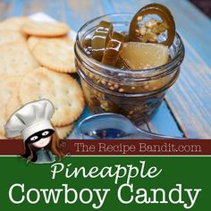 Pineapple Cowboy Candy takes jalapenos to a whole new level of sweet, savory and spicy. As a snack, a condiment, or an appetizer, these are delicious and addicting! Hawaiian Cowboy Candy, Tropical Cowboy Candy, Cowboy Candy With Honey, Cowboy Candy Pickled Eggs