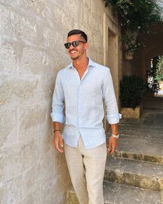 Destination Wedding Guest Outfit Men, Men Graduation Guest Outfit, Mens Summer Party Outfit, Male Rehearsal Dinner Outfit, Men’s Hamptons Style, Mens Engagement Outfits Summer, Casual Outfit For Wedding Men, Beach Proposal Outfits Men, Men’s Winery Outfit