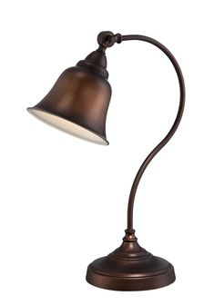 Gianna Desk Table Lamp - Lamps Expo Copper Desk, Cfl Bulbs, Portable Light, Copper Metal, Copper Finish, Desk Lamps, Light Reflection, Reading Light, Antique Copper