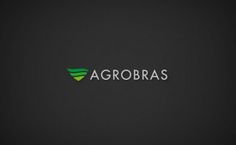 the logo for agrobras is shown on a black background with green lettering