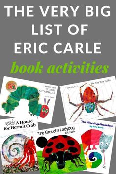 the very big list of eric care book activities