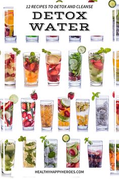 Water Detox Recipes Flat Belly, Fruit Water Recipes Health Benefits, Detox Fruit Water, Benefits Of Fruit Infused Water, Detox Water For Belly Fat Loss