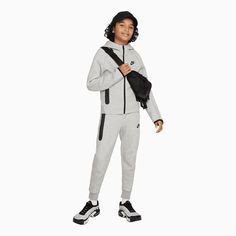 nike-kids-sportswear-tech-fleece-tracksuit-fd3285-063-fd3287-063 Tech Fleece Hoodie, Nike Sportswear Tech Fleece, Kids Sportswear, Nike Boy, Nike Tech Fleece, Satin Jackets, Boys Nike, Tech Fleece, Nike Kids