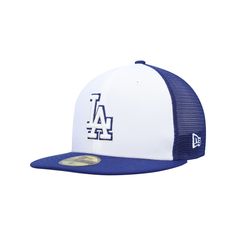 Represent your favorite team with the same style the players wear. This Los Angeles Dodgers 2023 On-Field Batting Practice 59FIFTY Fitted Hat from New Era will make you feel like you're taking the field with your favorite MLB stars every time you put it on. The sleek Los Angeles Dodgers graphics are sure to help you stand out in any ballpark you step in this season.Represent your favorite team with the same style the players wear. This Los Angeles Dodgers 2023 On-Field Batting Practice 59FIFTY F Black Panels, Blue Hat, Los Angeles Dodgers, Same Style, Fitted Hat, Fitted Hats, Favorite Team, Make You Feel, New Era